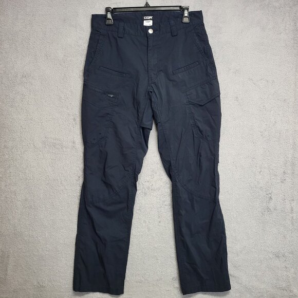 CQR Runyon Tactical Pants Mens 30x30 Navy Quick Dry Cargo Stretch Distressed - Picture 1 of 13